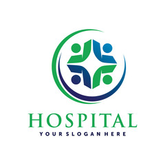 Hospital Academy, Nurse Academy, Medical, Health care Logo vector