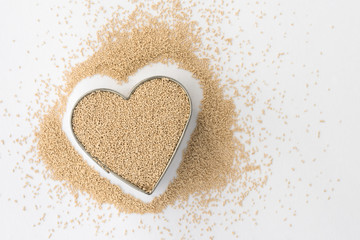 Instant Yeast in a Heart Shape