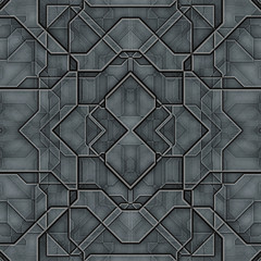 Spaceship hull texture or pattern. Seamless SciFi Panels. Futuristic illustration