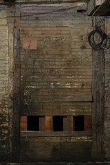 Grungy warehouse basement