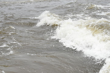 Threaded screw caused by a propeller