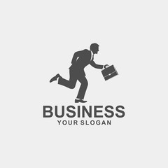 business, deal, logo template design vector illustration silhouette