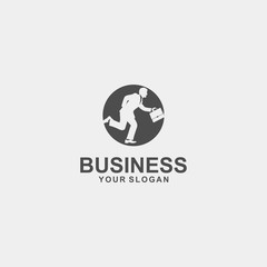 business, deal, logo template design vector illustration silhouette