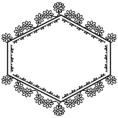 Design invitation cards, greeting cards, ornate floral frame, frame unique and cute. Vector