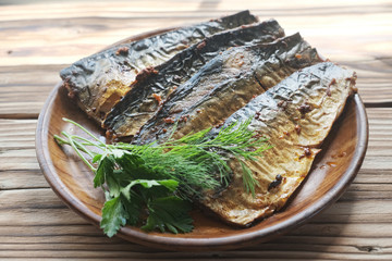 Fried mackerel