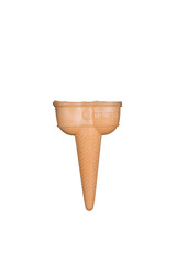 Waffle ice cream cone