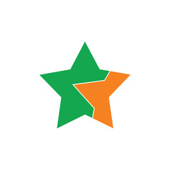 Obraz premium star geometric arrow logo vector