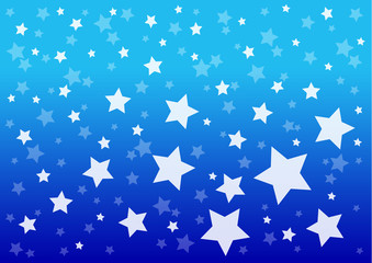 Blue Night Sky with pattern Vector illustration  © nantana