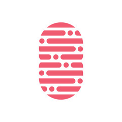 capsule shape dots line symbol decoration vector