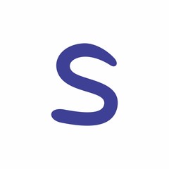letter s simple curves logo vector