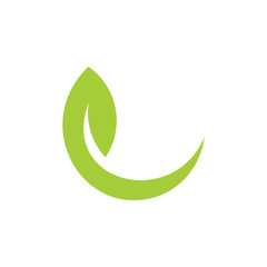 simple geometric leaf curves motion simple logo