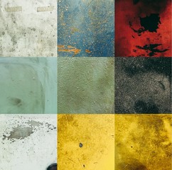grunge flag painted on old paper texture