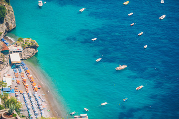 Fototapeta na wymiar Beautiful coastal towns of Italy - scenic Positano in Amalfi coast