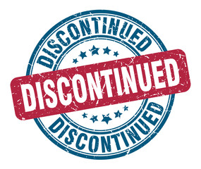discontinued stamp. discontinued round grunge sign. discontinued