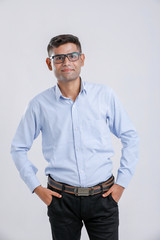 young Indian man giving multiple expression