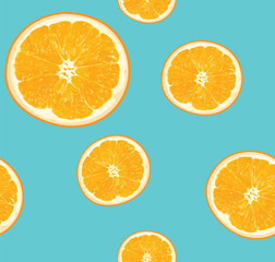 seamless orange fruit pattern