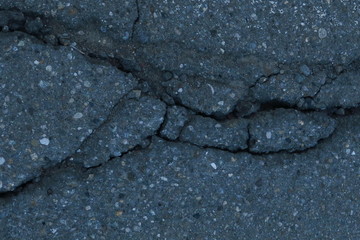Old cracked asphalt surface. Background or texture.