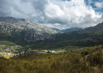 Fototapeta premium Sierra de Tramuntana mountains on Mallorca