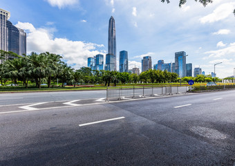 Fototapeta na wymiar Cityscape of Shenzhen City, Guangdong Province, China