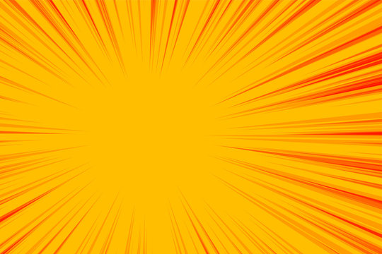 abstract yellow zoom lines empty background