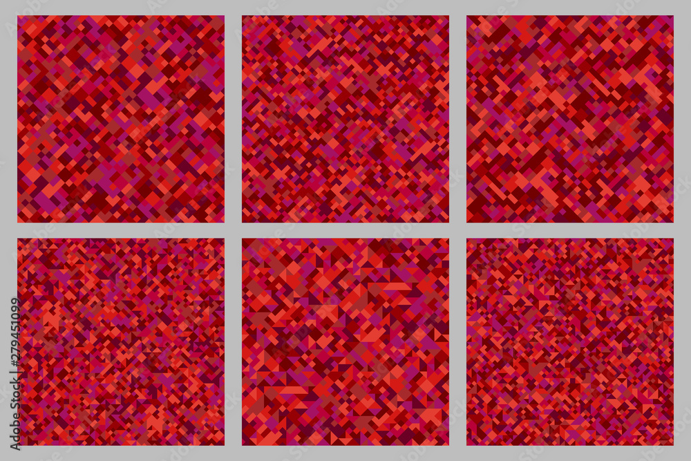 Poster seamless geometric pattern background collection - abstract vector illustrations
