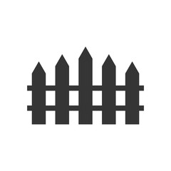 Fence icon trendy template color editable. Fence symbol vector sign isolated on white background. Simple logo vector illustration for graphic and web design.