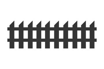 Fence icon trendy template color editable. Fence symbol vector sign isolated on white background. Simple logo vector illustration for graphic and web design.