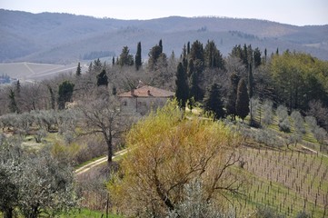 Reise in die Toskana in Italien
