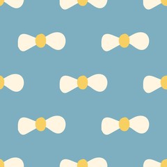 Scandinavian minimal pattern with bows. Seamless design for fabric, cover, banner, interior, children's clothing, print for packaging cosmetics, gift packaging