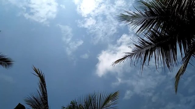 Timelapse With Beautiful Clouds Moving