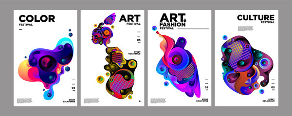 Art, Culture, and Fashion Colorful Illustration Poster. Abstract Illustration for festival, exhibition, event, website, landing page, promotion, flyer, digital and print.