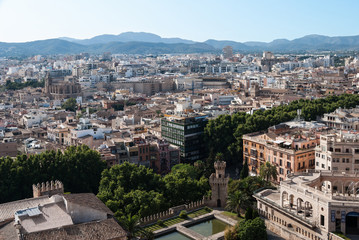 Obraz premium SKYLINE OF PALMA, MAJORCA, BALEARIC ISLANDS, SPAIN
