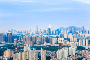 Cityscape of Nanshan District, Shenzhen, Guangdong, China