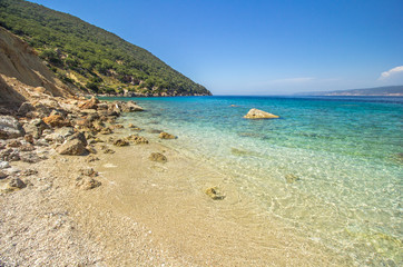 Naklejka na ściany i meble Vouti beach, Kefalonia island, Greece.