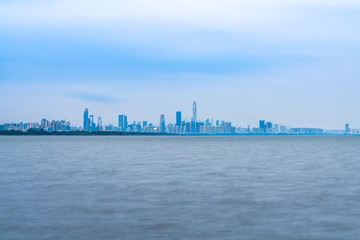 Fototapeta premium Shenzhen City, Guangdong, China City Skyline