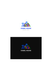 Camel house company logo template.