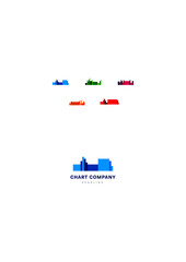 Chart company logo template.