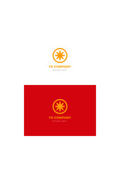 Aster company logo template.