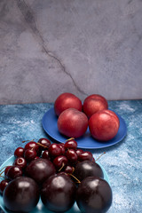 view of variety of red fruits