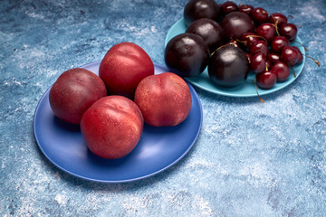 view of variety of red fruits