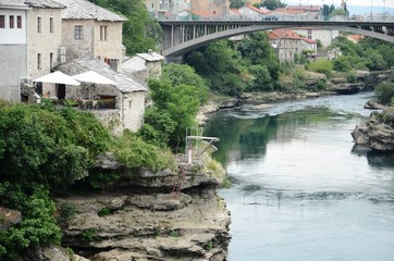 Fototapeta na wymiar Bosnie: Pont de Mostar