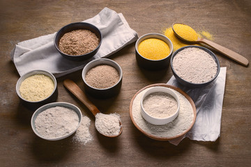 Different types of baking flour