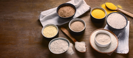 Different types of baking flour
