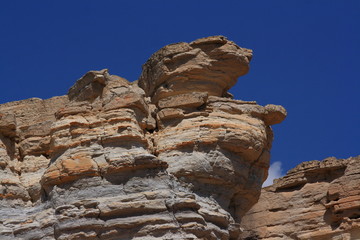 Kazakhstan. Ustyurt Plateau. Multicolored clay.