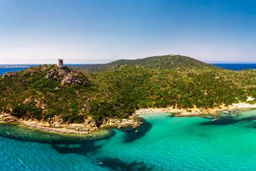 Porto Giunco beach, Villasimius, Sardinia, Italy