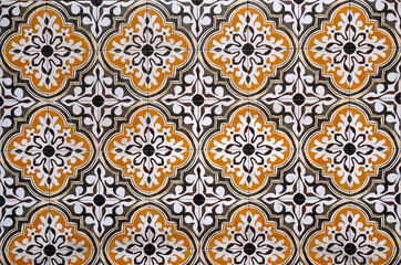 Mosaic of peranakan tiles.