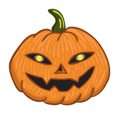 Pumpkin halloween  Vector Illustration for Decor and Design