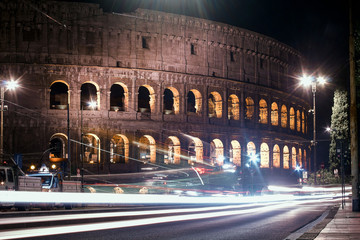 colosseum at night