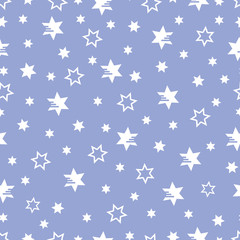 Christmas and New Year 2019 background with stars.