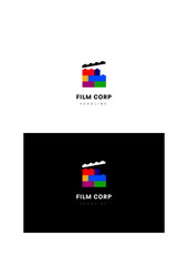 Film corp company logo template.